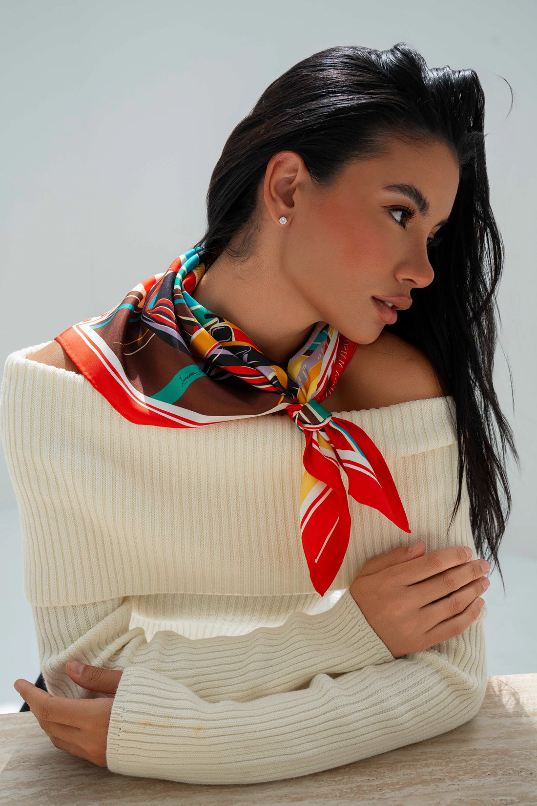 Formula 1 Abu Dhabi (Red) / Silk scarf
