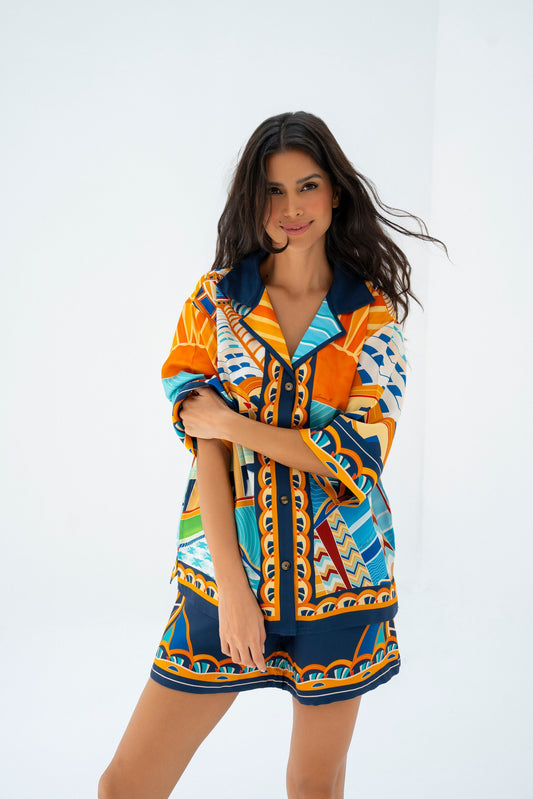 The Tribute to Burj Al Arab/ Silk set with shorts