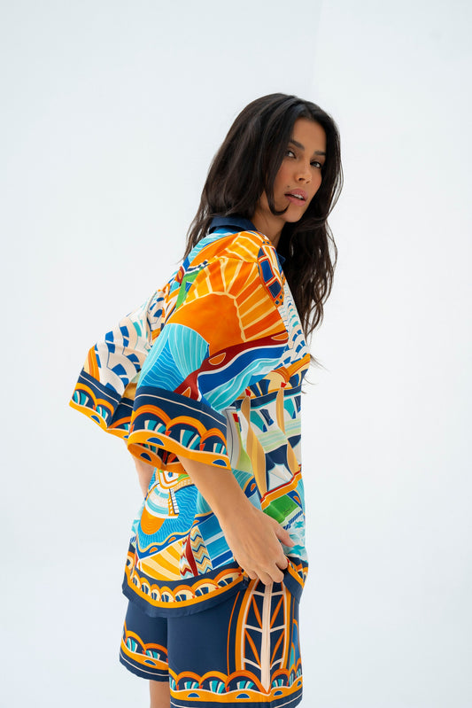 The Tribute to Burj Al Arab/ Silk set with shorts