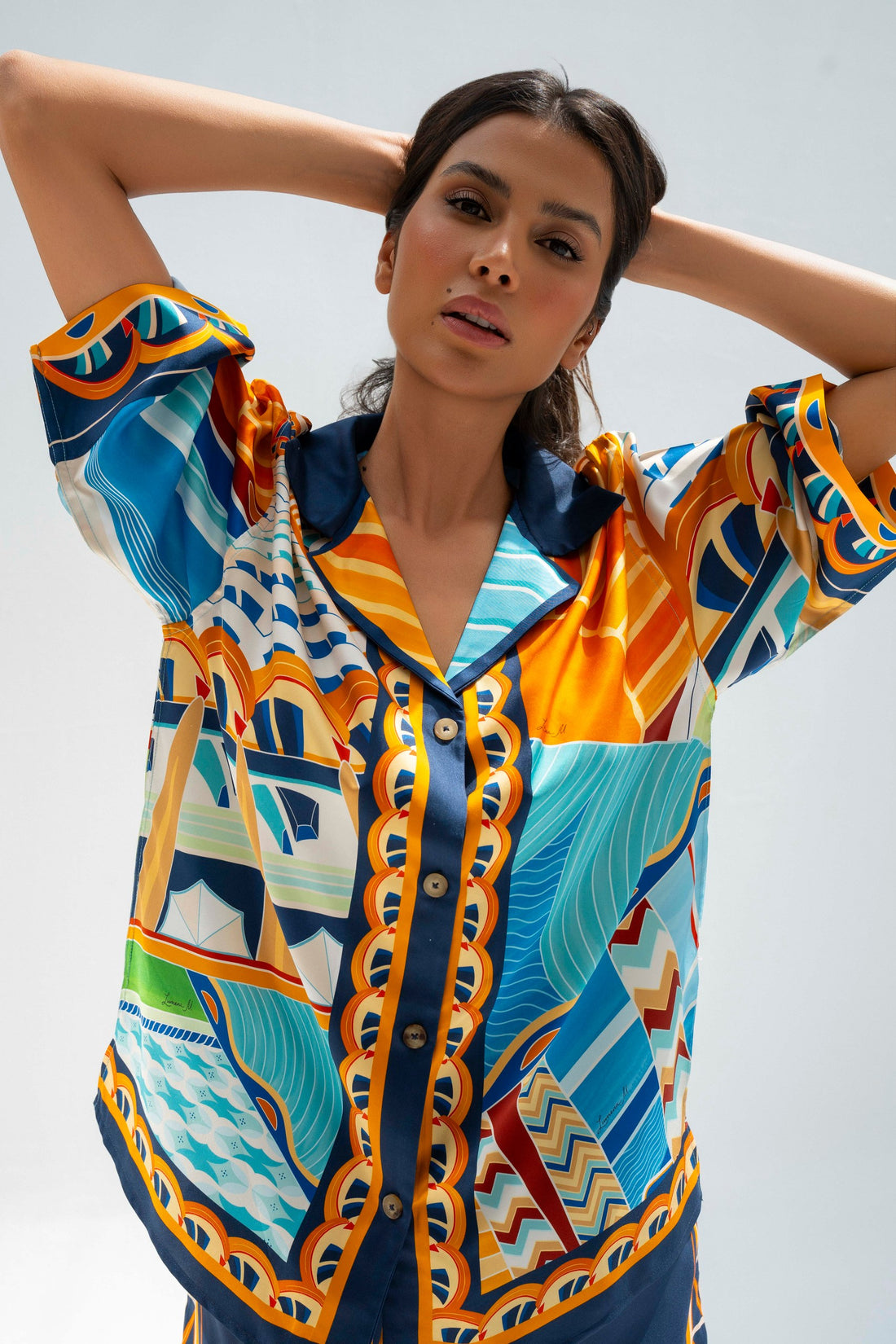 The Tribute to Burj Al Arab/ Silk set with pants