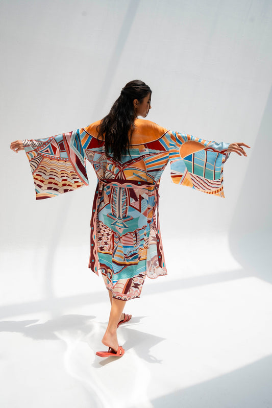 The Tribute to Burj Al Arab ( Blush Rose Pink)/ Kimono