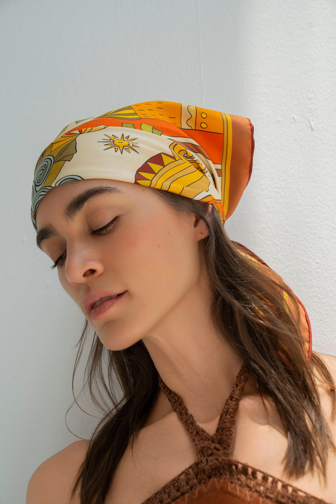 Arabian Nights (Golden)/ Silk scarf