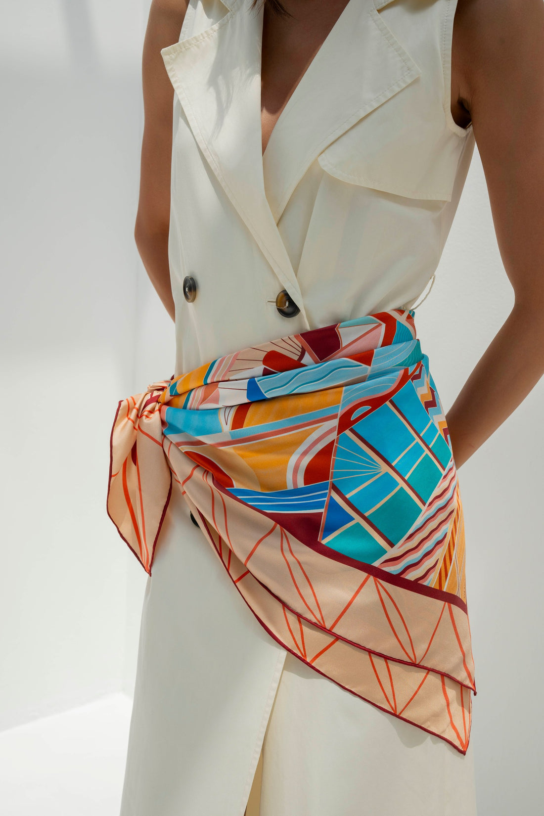 The Tribute to Burj Al Arab ( Blush Rose Pink) / Silk Scarf