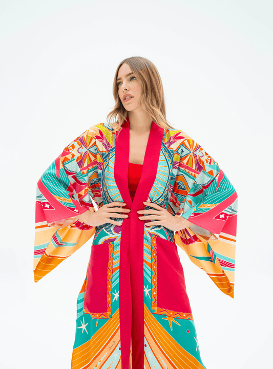 Life "Hayeti" (Pink) / Kimono - Lumena Maison