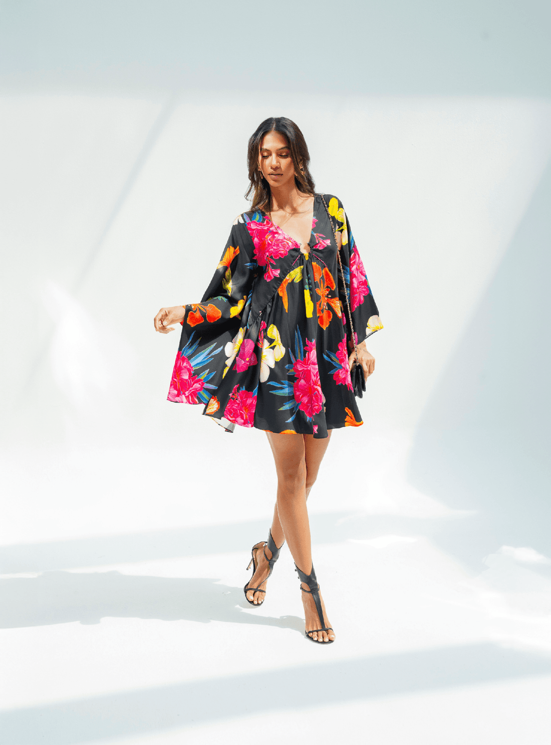 UAE Botanicals (Black) / Butterfly dress - Lumena Maison
