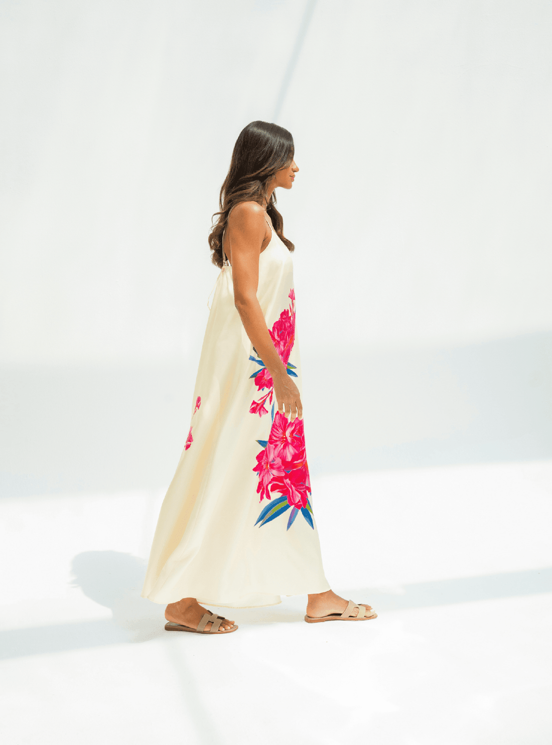 UAE Botanicals (Milky White) / A-line dress - Lumena Maison