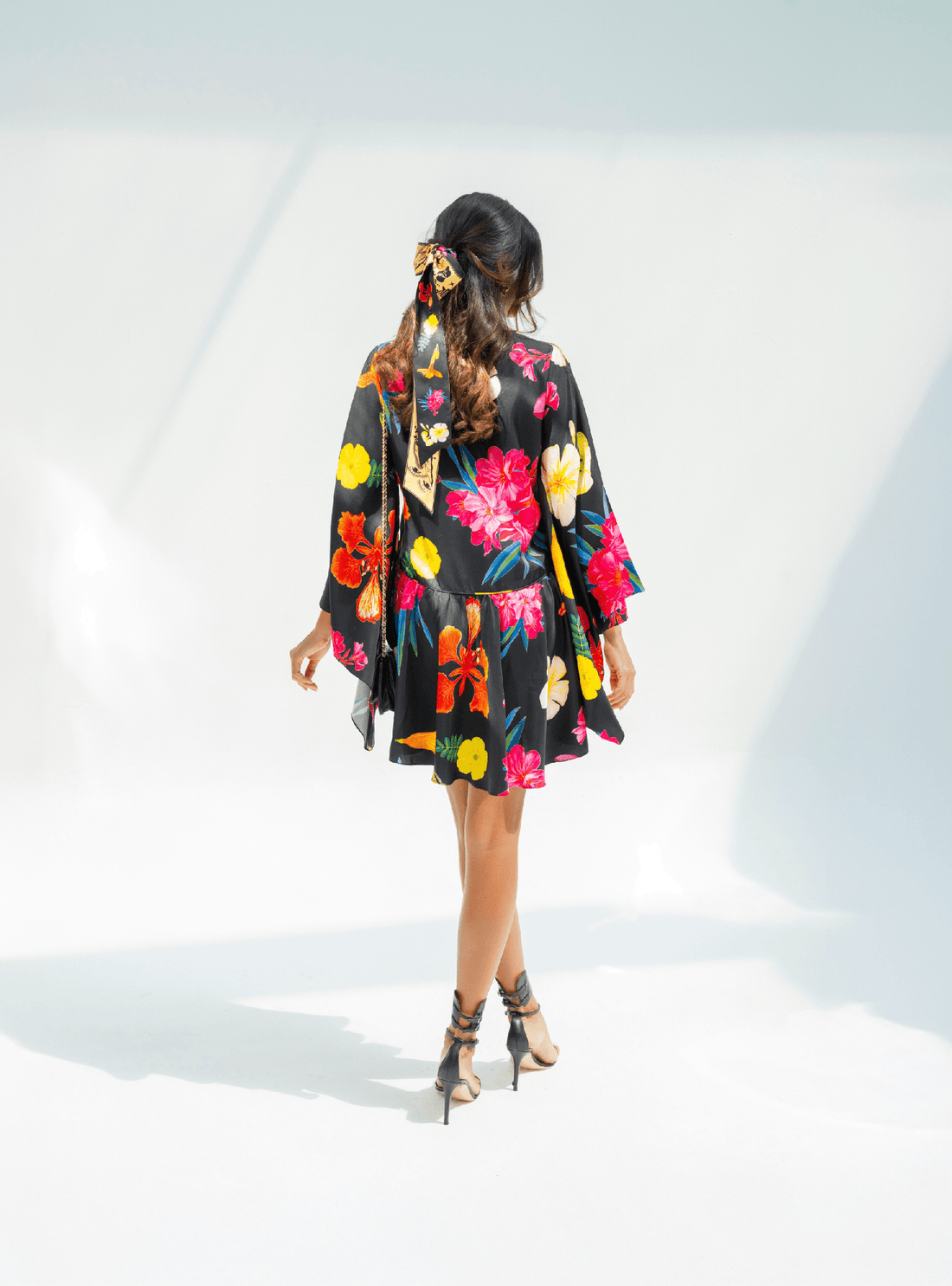 UAE Botanicals (Black) / Butterfly dress - Lumena Maison