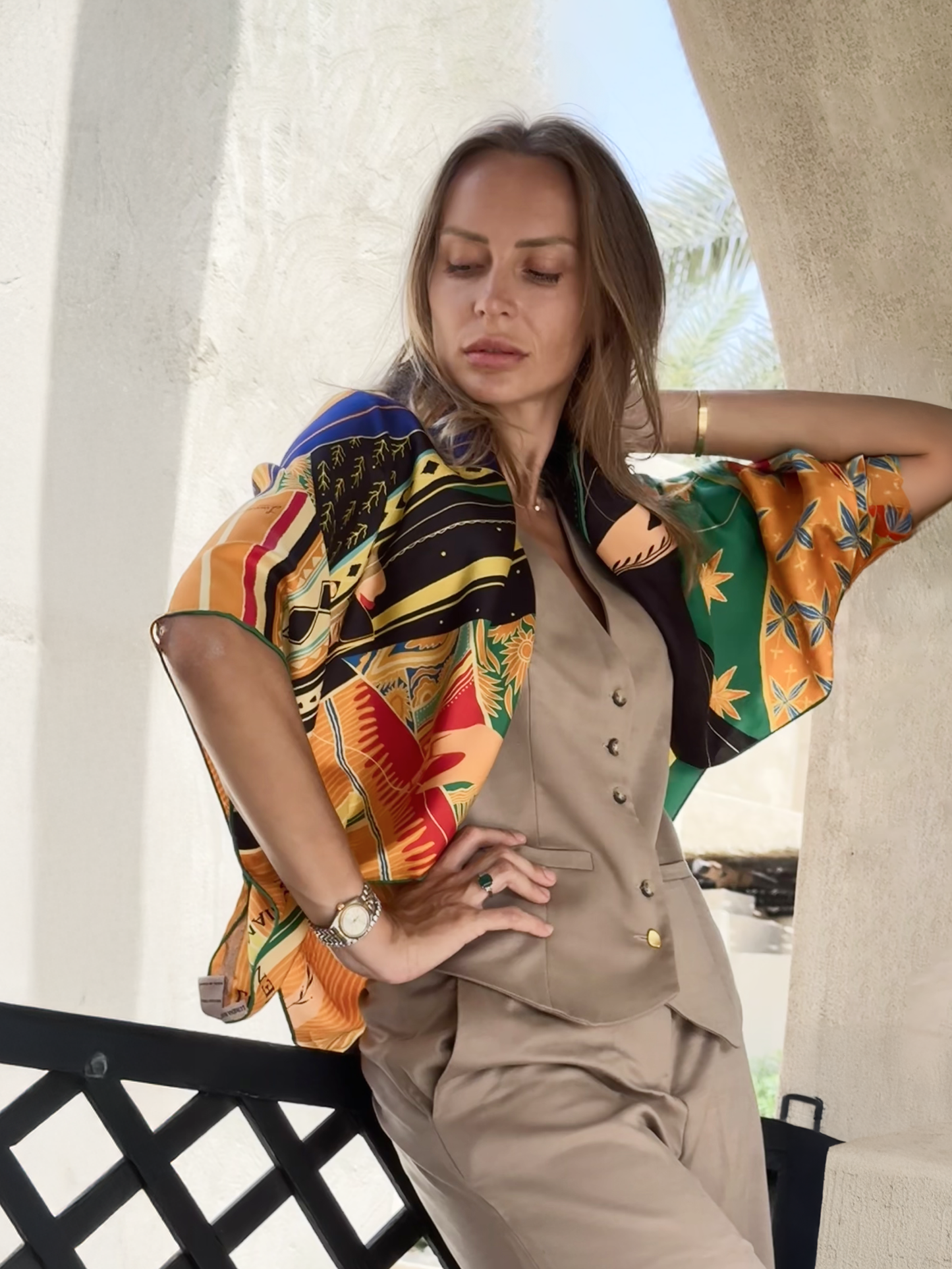 Sisterhood (Yellow) / Silk scarf