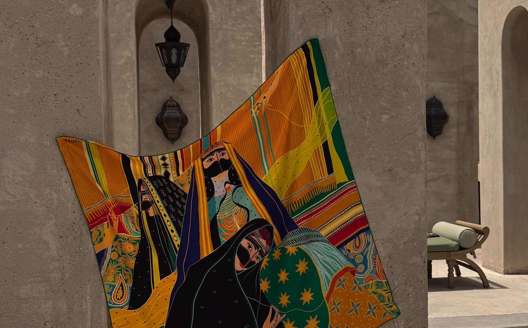 Discover the collection of our designer silk scarves and resortwear