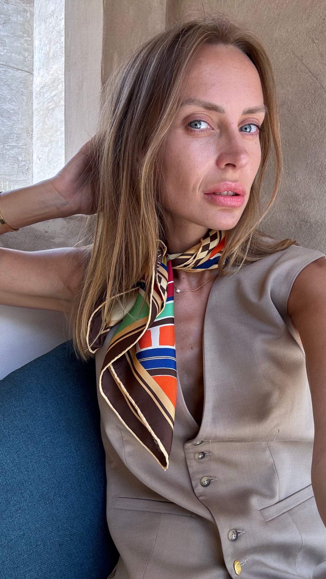 Formula 1 Abu Dhabi (Brown) / Silk scarf