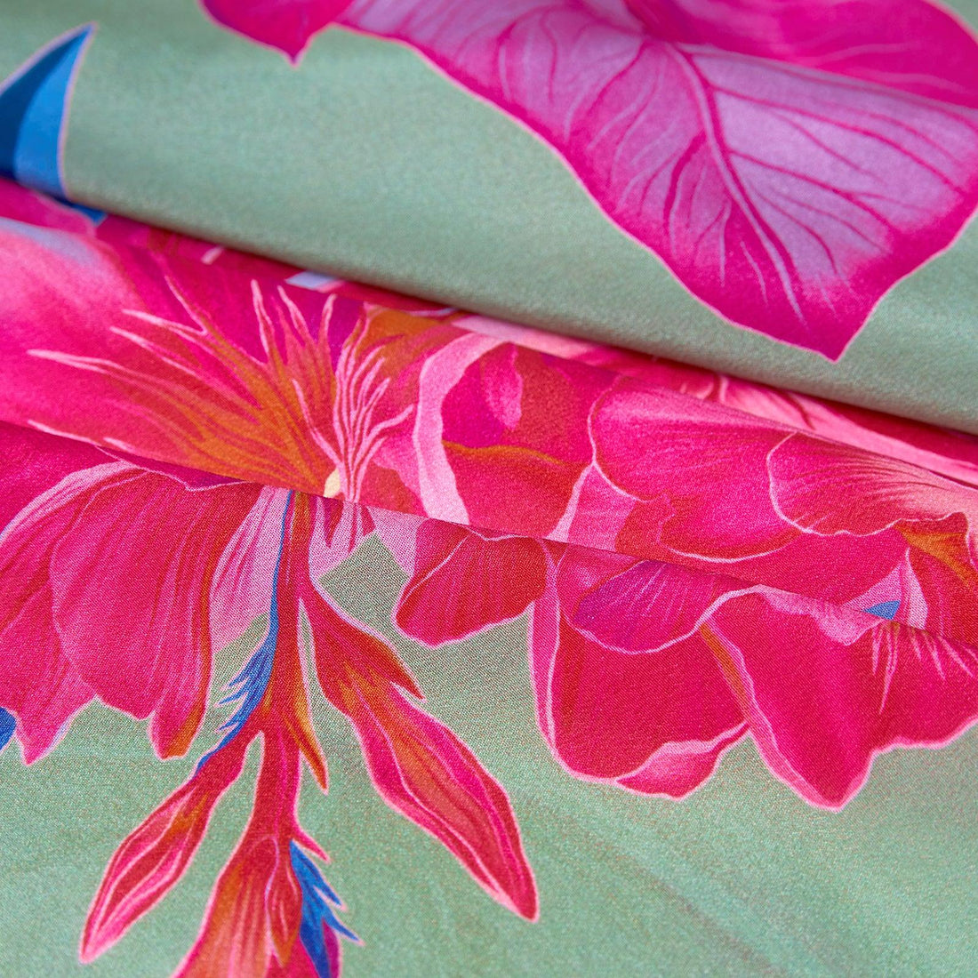 UAE Botanicals (Sage Green) / Silk scarf - Lumena Maison