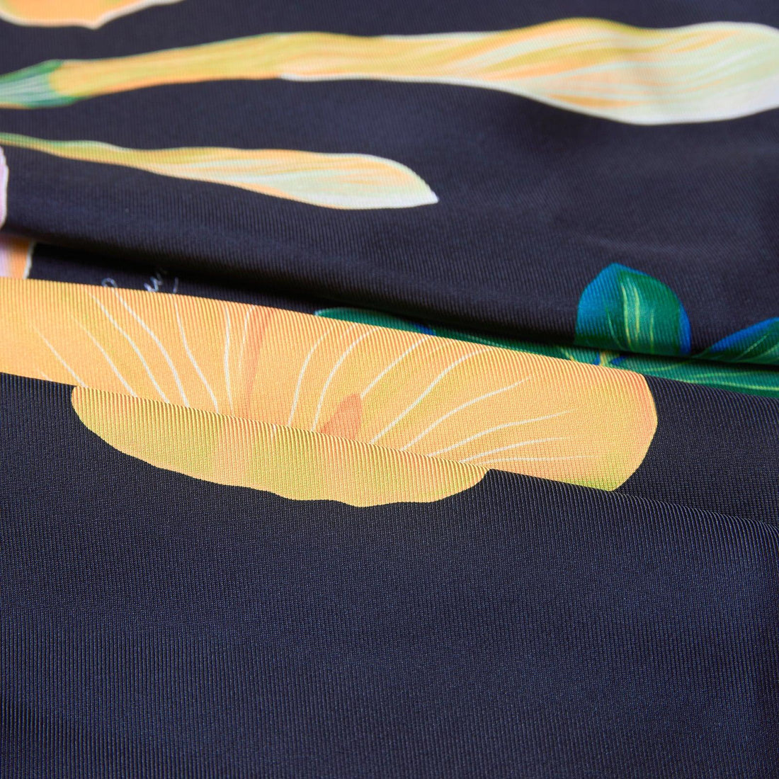UAE Botanicals (Black) / Silk scarf - Lumena Maison