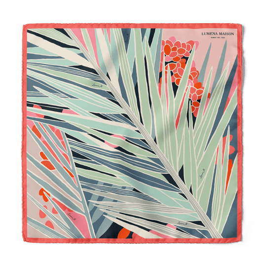 The Palm / Pocket square 35 - Lumena Maison