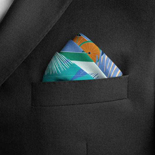The Dubai Kite beach (Frosty Green) / Pocket square 35 - Lumena Maison