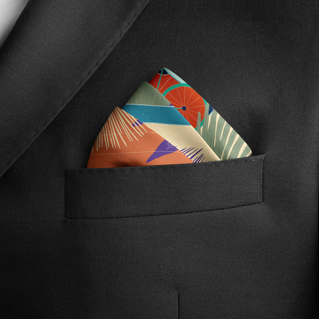 The Dubai Kite beach (Brick Orange) / Pocket square 35 - Lumena Maison