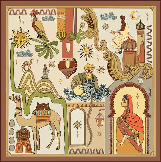 Arabian Nights (Gold)/ Shawl