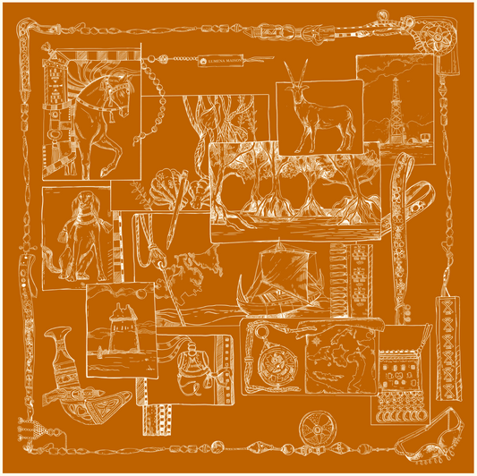 The Abu Dhabi Heritage (Heritage Orange)/ Shawl