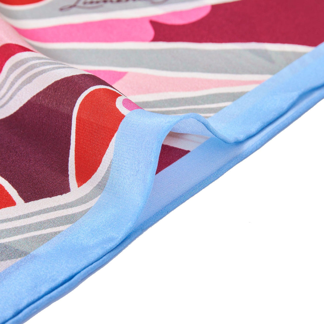 The Palm (Burgundy & Sky Blue frame) / Pareo - Lumena Maison