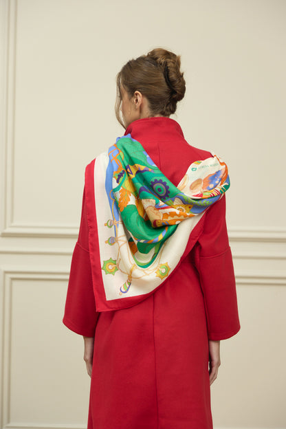 The Secrets of the Emirati Dhow (Red Frame )/ Shawl