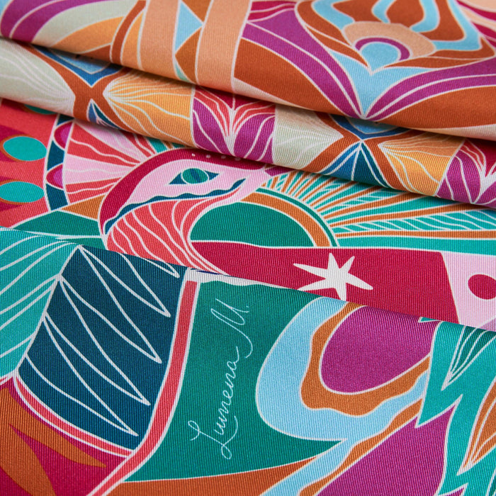 Life "Hayeti" (Desert Yellow) / Pocket square 35 - Lumena Maison