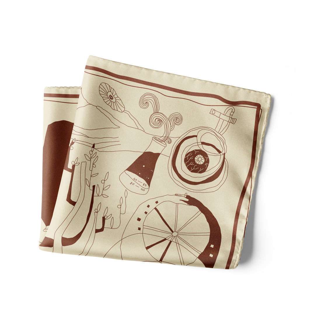 The Villa 515 (Mocha Brown)/ Pocket square 35