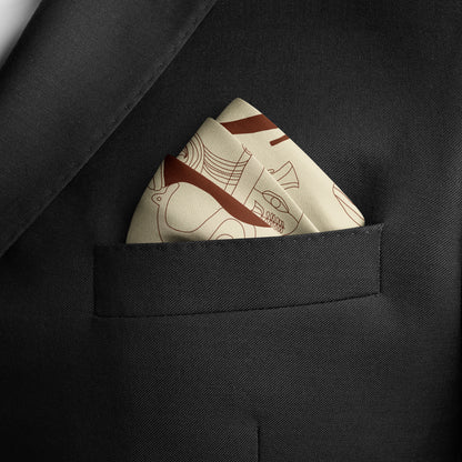 The Villa 515 (Mocha Brown)/ Pocket square 35
