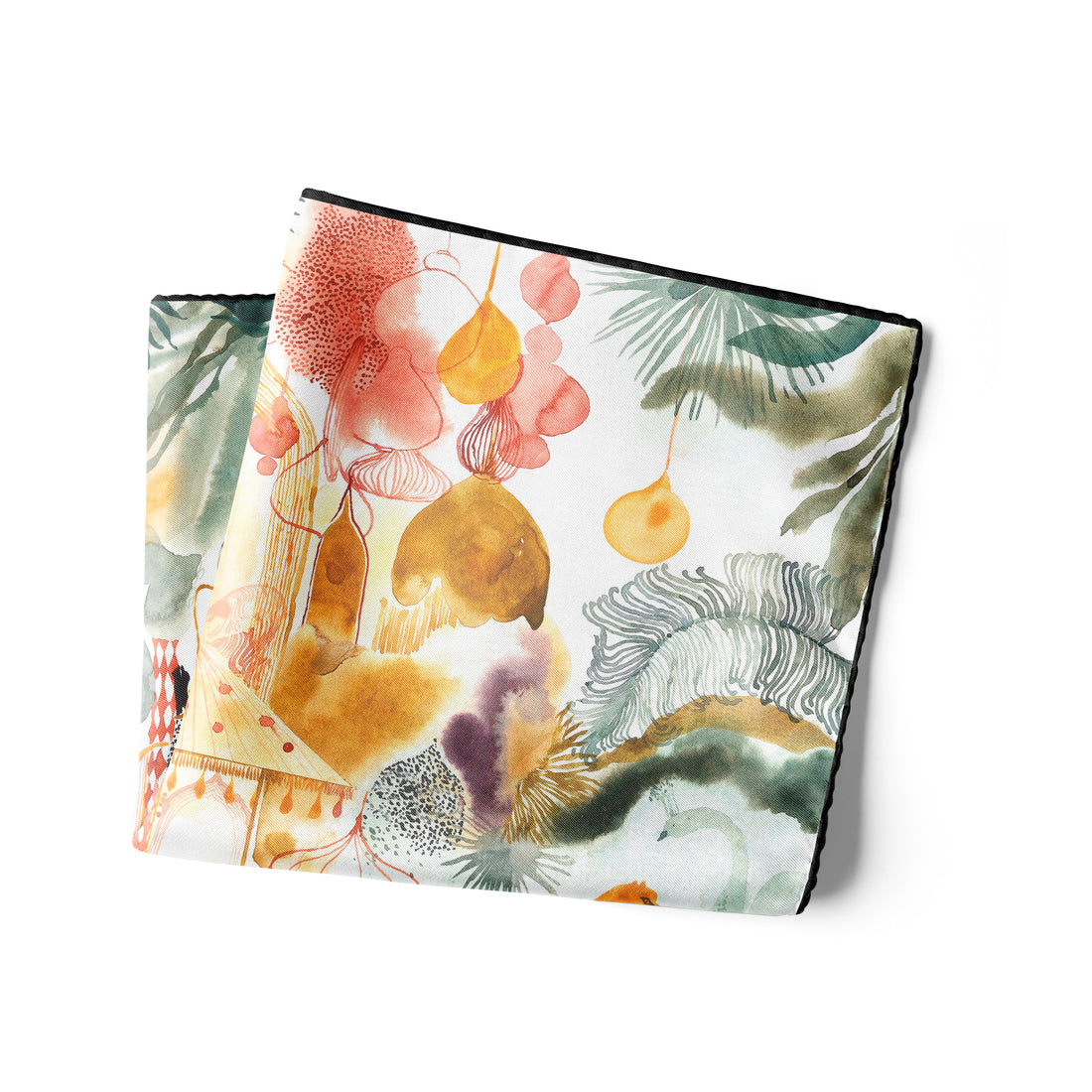 The Mystery of The Emirati Royal Gardens (Majestic Yellow) / Pocket square 35