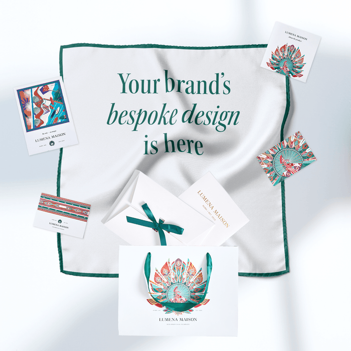 Custom Silk Scarves for Corporate Gifts | Premium & Fast Delivery in the UAE, Dubai, Abu Dhabi & Globally - Lumena Maison