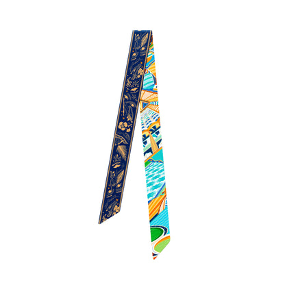 The Tribute to Burj Al Arab/ Silk twilly scarf