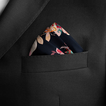 The Study of UAE Insects (Black) / Pocket square 35