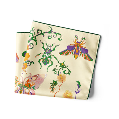 The Study of UAE Insects (Forest Green) / Pocket square 35