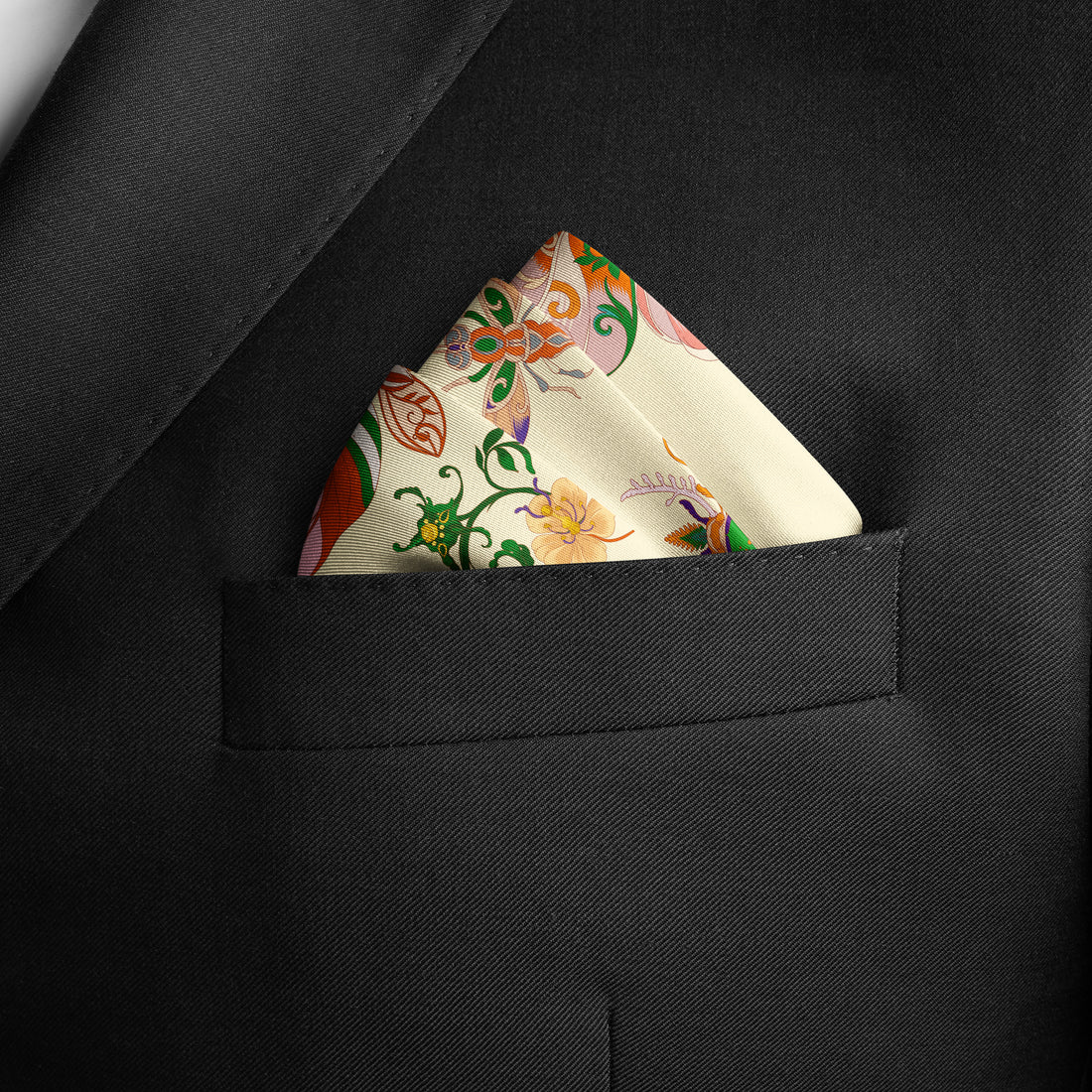 The Study of UAE Insects (Forest Green) / Pocket square 35