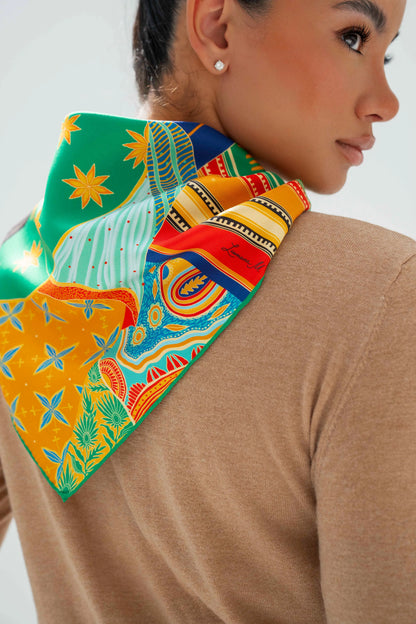 Sisterhood (Yellow) / Silk scarf