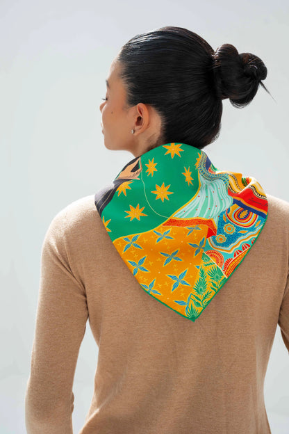 Sisterhood (Yellow) / Silk scarf