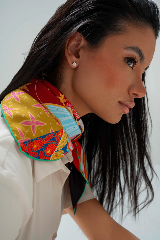 Sisterhood (Red) / Silk scarf