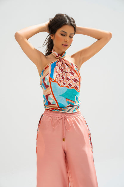 The Tribute to Burj Al Arab ( Blush Rose Pink) / Silk Scarf