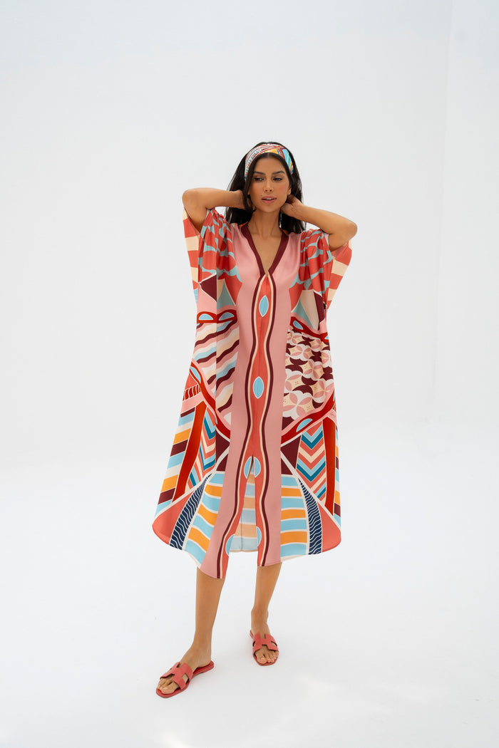 The Tribute to Burj Al Arab ( Blush Rose Pink)/ Kaftan Dress