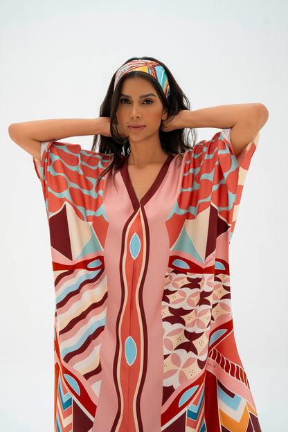 The Tribute to Burj Al Arab ( Blush Rose Pink)/ Kaftan Dress