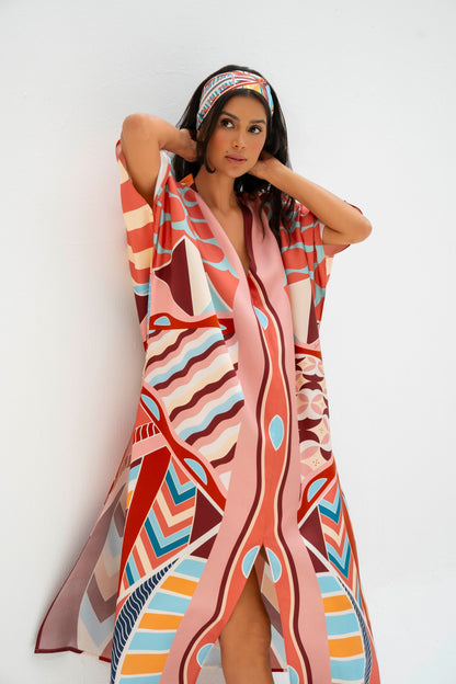 The Tribute to Burj Al Arab ( Blush Rose Pink)/ Kaftan Dress