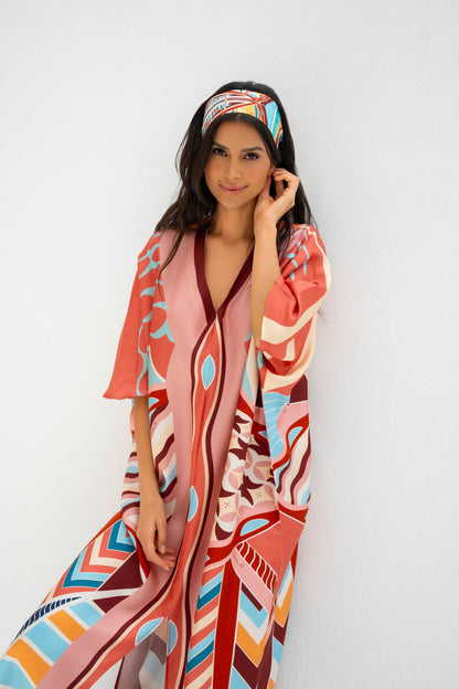 The Tribute to Burj Al Arab ( Blush Rose Pink)/ Kaftan Dress