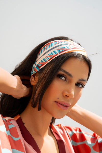 The Tribute to Burj Al Arab ( Blush Rose Pink)/ Silk twilly scarf