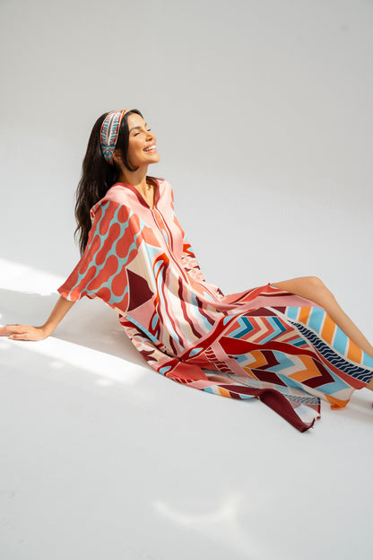 The Tribute to Burj Al Arab ( Blush Rose Pink)/ Kaftan Dress