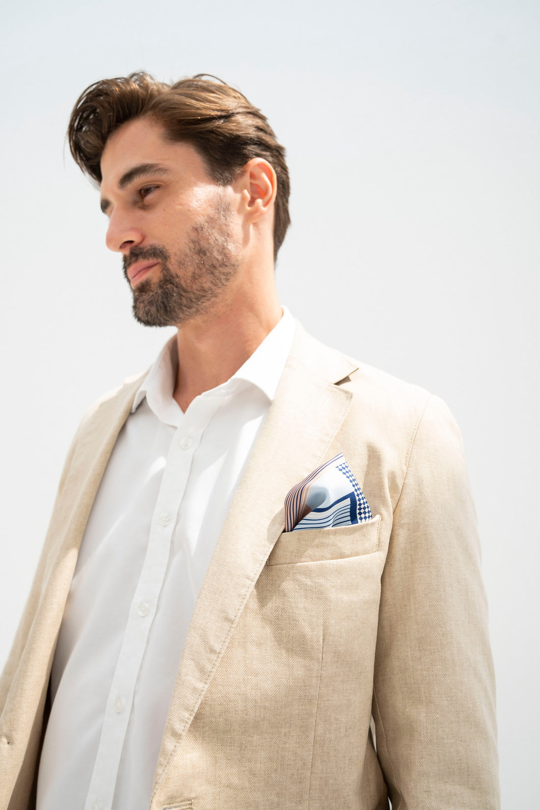 One Zaabeel - Dubai Skyscapers (Blue) / Pocket square 35