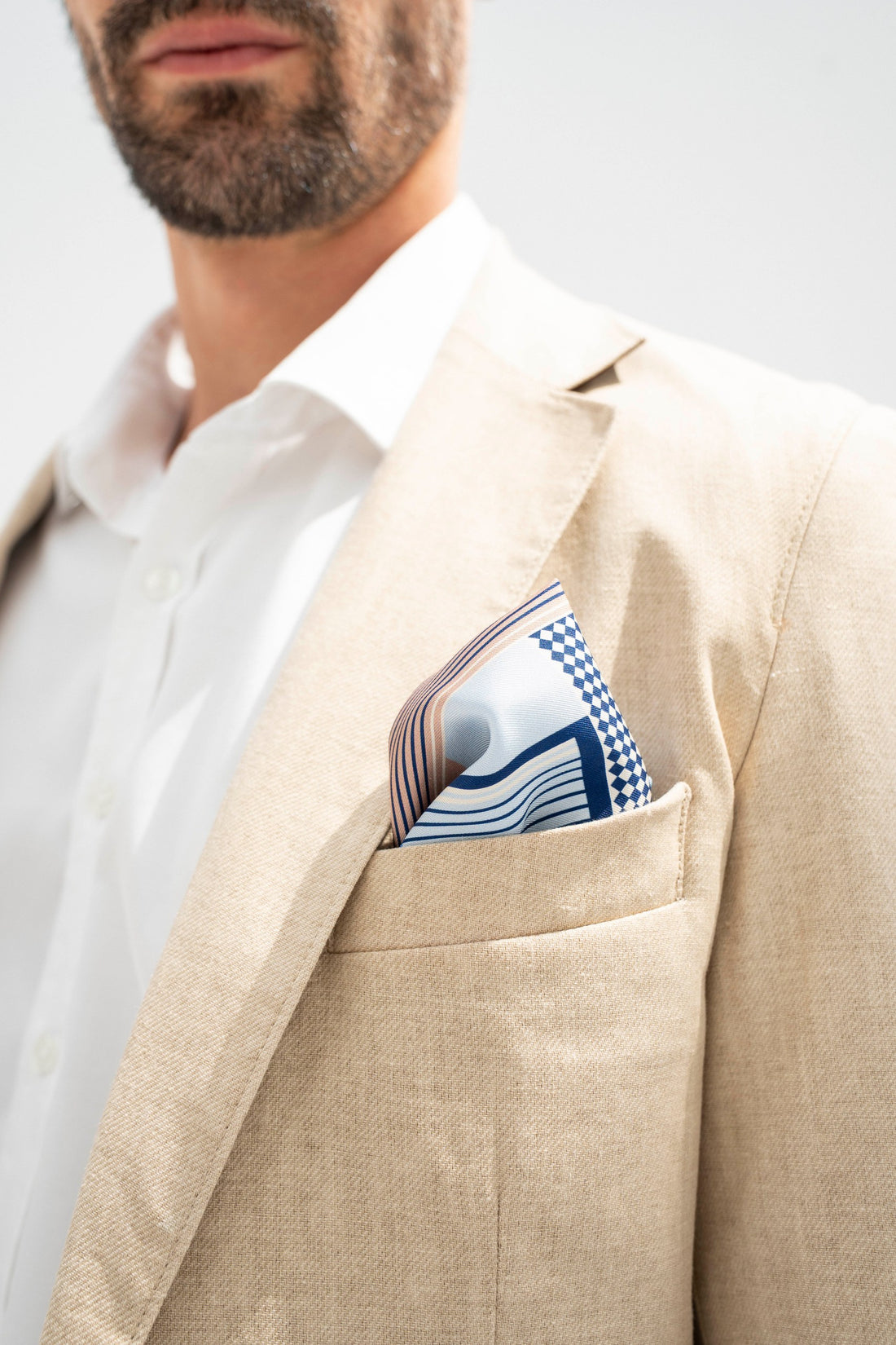 One Zaabeel - Dubai Skyscapers (Blue) / Pocket square 35