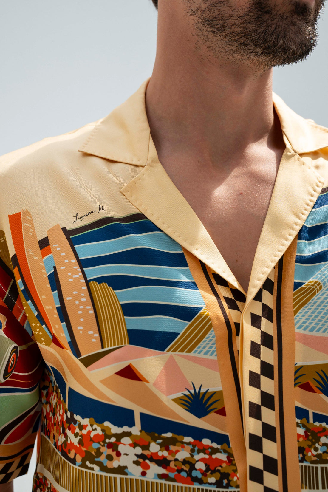 Formula 1 Abu Dhabi (Brown) /  Made-to-Measure Silk Sets in Collaboration with Don Fiorito