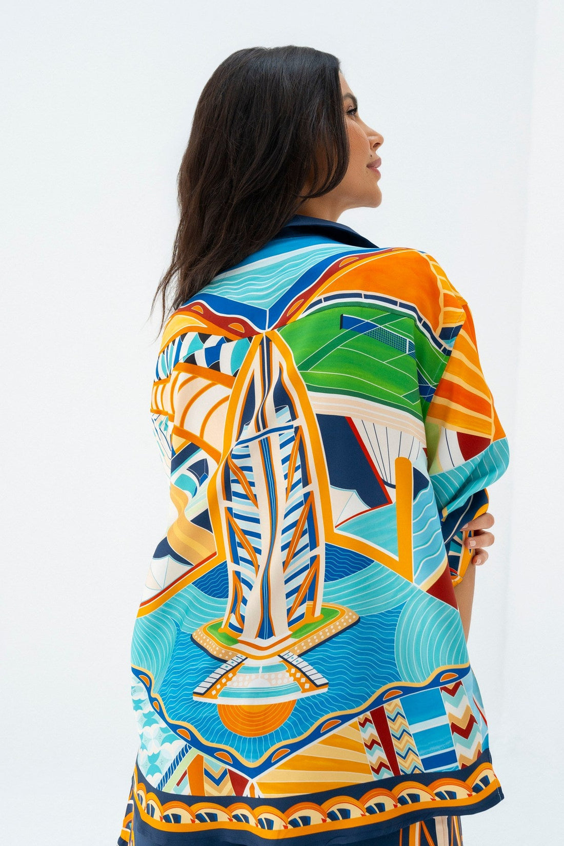 The Tribute to Burj Al Arab/ Silk set with pants