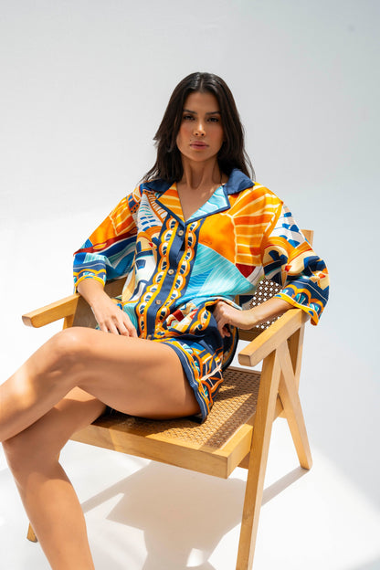 The Tribute to Burj Al Arab/ Silk set with shorts