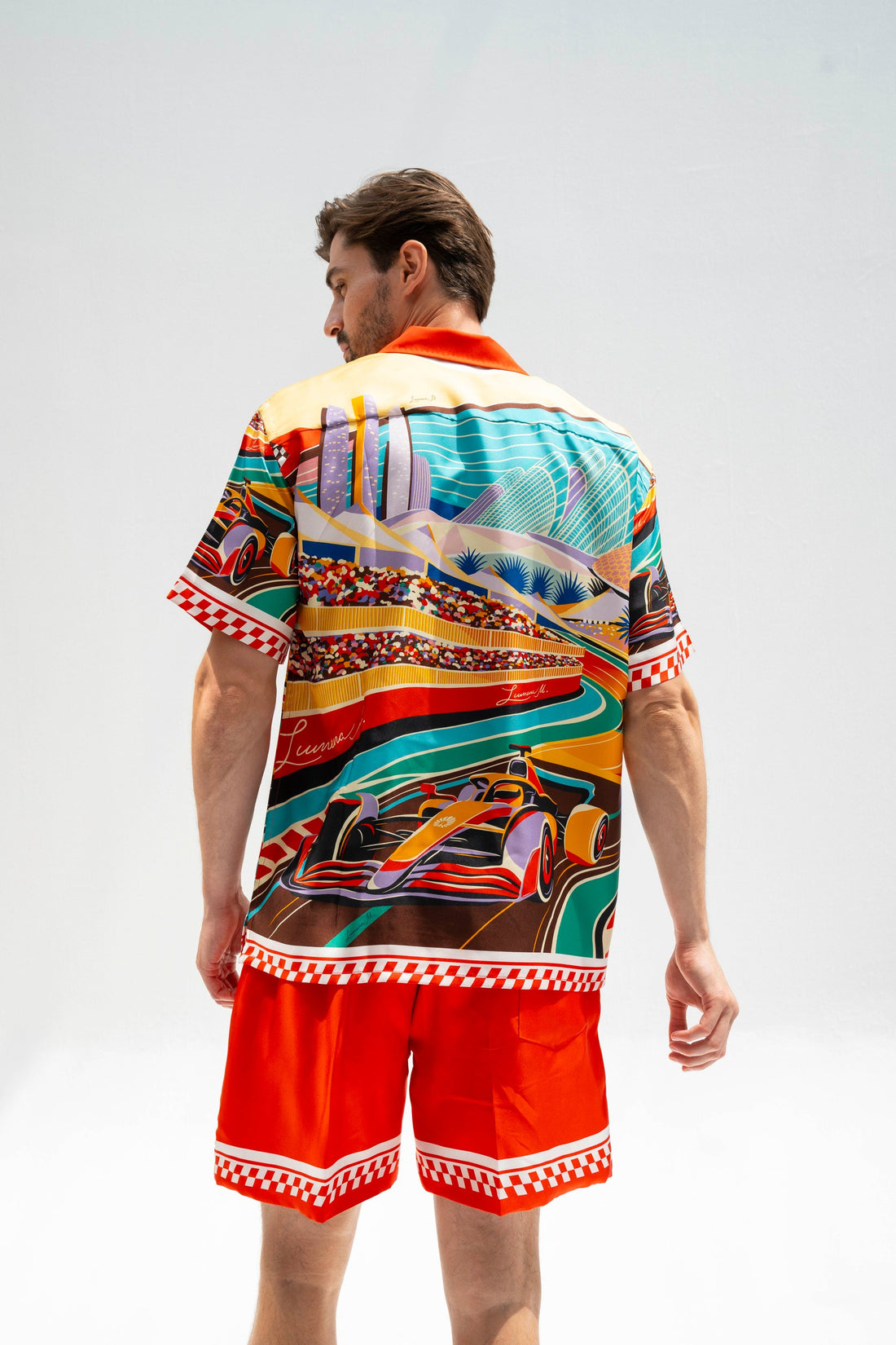 Formula 1 Abu Dhabi (Red) /  Made-to-Measure Silk Sets in Collaboration with Don Fiorito