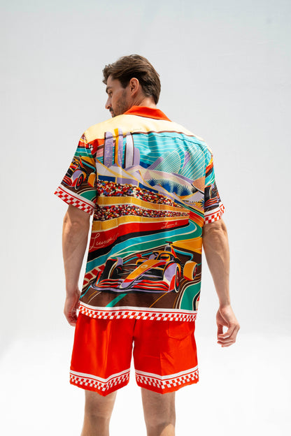 Formula 1 Abu Dhabi (Red) /  Made-to-Measure Silk Sets in Collaboration with Don Fiorito