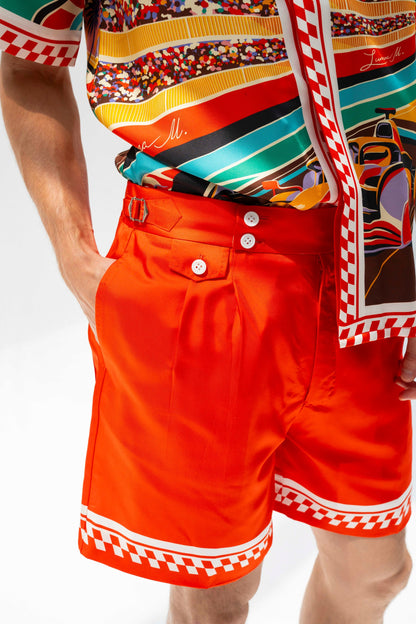 Formula 1 Abu Dhabi (Red) /  Made-to-Measure Silk Sets in Collaboration with Don Fiorito